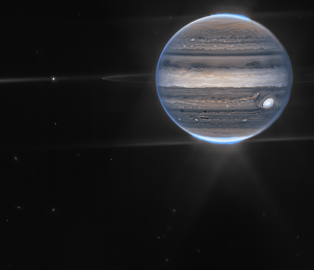 James Webb tarafından çekilen Jüpiter fotoğrafı (Görsel Kaynak: Blogs NASA)