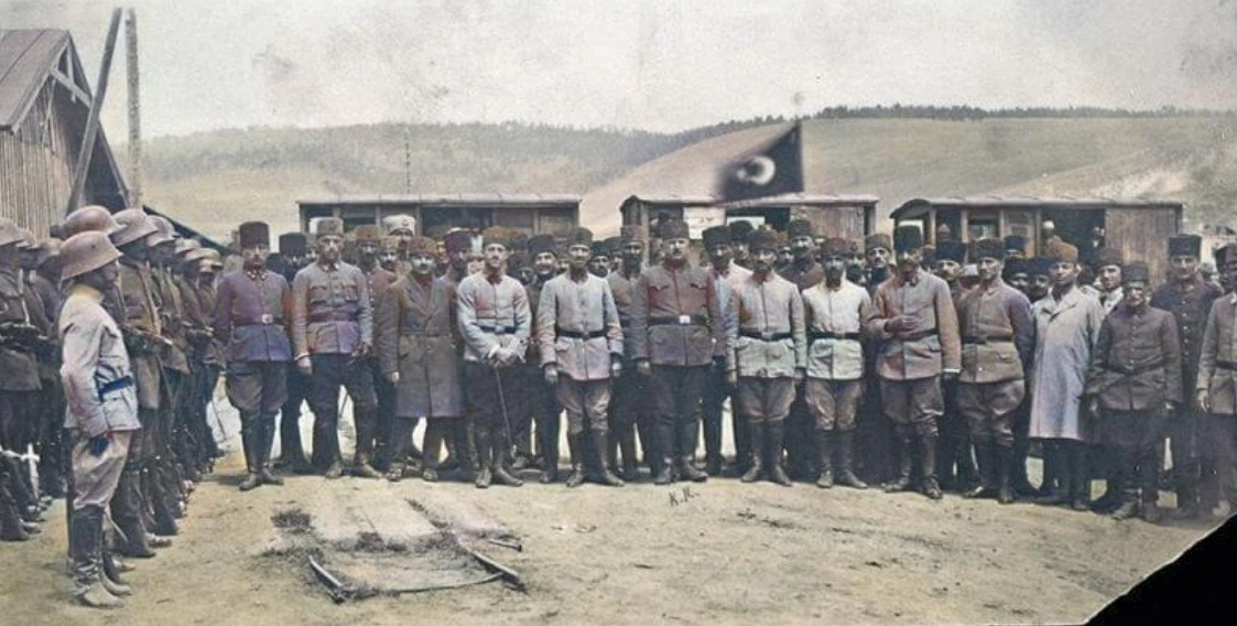 Doğu Cephesi Komutanı Kazım Karabekir ve Türk askerleri Sarıkamış’ta
