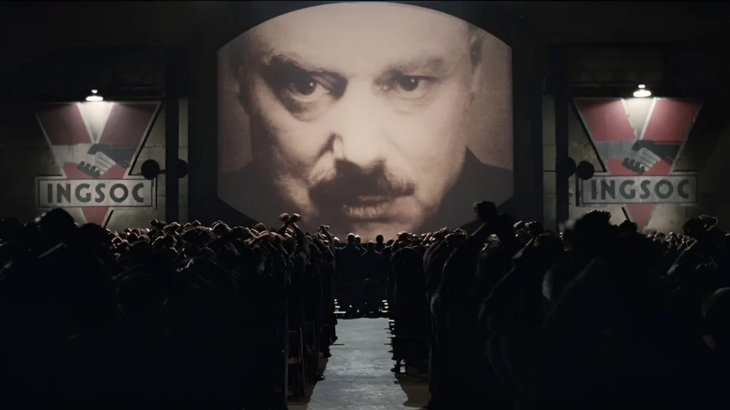 1984 filmi, George Orwell, distopya, totalitarizm, Büyük Birader, film uyarlaması, Orwellvari toplum