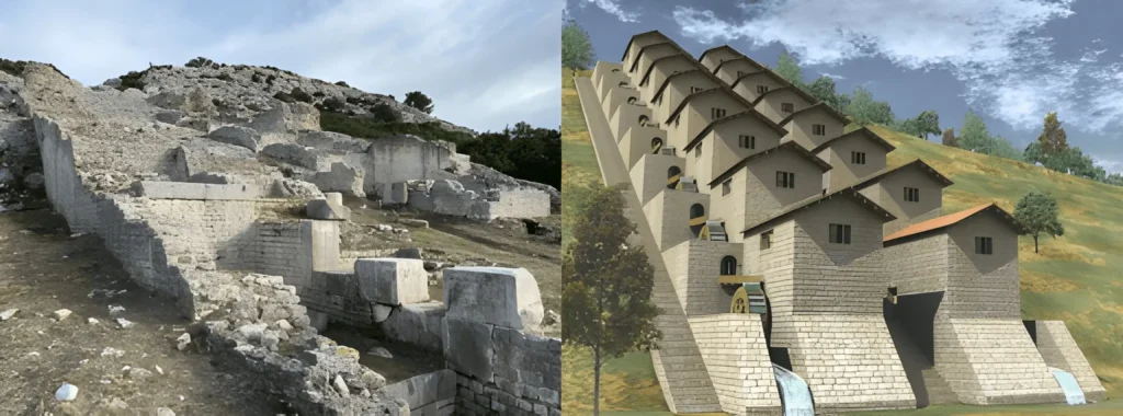 Roma Endüstriyel Devrimi: Antik Çağ'ın ilk fabrikası Barbegal su değirmeni kompleksi ve endüstriyel 3D modellemesi